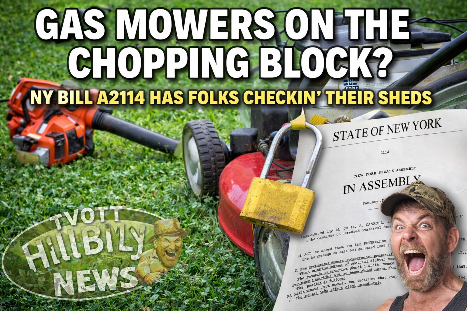 Gas Mowers on the Chopping Block? NY Bill A2114 Has Folks Checking Their Sheds